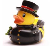 Duckshop I Canard de bain ramoneur I | Canard couineur | Canard de bain L : 8 cm I Cadeau du Nouvel An I Collectionneur de présent I Porte-bonheur