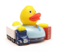 Duckshop I Canard de bain transporteur I Canard de bain I L : 8 cm I Canard couineur I Cadeau pour chauffeur de camion I Collecteur de présent