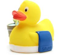 Duckshop I Canard de Sauna I Canard en Plastique I L : 8 cm - avec Porte-clés Canard en Plastique Inclus dans Le Set I Cadeau pour Les Amateurs de Sauna I