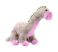 Duckshop I Peluche dinosaure Tino gris/rose I Doudou I Cadeau pour enfants