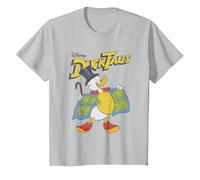 DuckTales Scrooge McDuck T-Shirt, Enfant, Argent, 8 Ans
