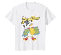 DuckTales Scrooge McDuck T-Shirt, Enfant, Blanc, 8 Ans
