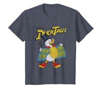 DuckTales Scrooge McDuck T-Shirt, Enfant, Bleu Chiné, 6 Ans