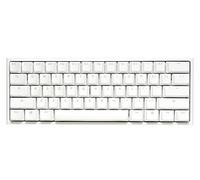 Ducky Clavier mécanique One 2 Pro 60% : Amortissement mécanique de Charlatan, commutateurs Rouges Kailh Box, Touches Doubles Hot en PBT Haute densité, RVB, US, Blanc