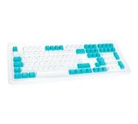 Ducky Keycap Set, PBT, ISO (DE) - weiß/Blau