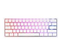 Ducky One 2 Mini - Clavier - backlit - USB-C - AZERTY - Français - commutateur : CHERRY MX RGB Blue - blanc pur Blanc G