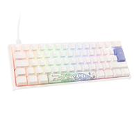 Ducky One 2 Pro Mini White Edition Gaming Tastatur, RGB LED - Cherry Red