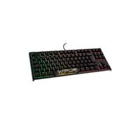 ducky one 2 tkl pbt gaming clavier, mx-red, rgb led - noir noir