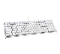 Ducky One 2 White Edition PBT Gaming Tastatur, MX-Black, weiße LED G