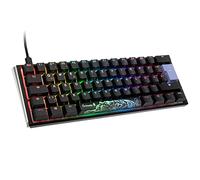 DUCKY One 3 Classic Black/White Mini Gaming Tastatur, RGB LED - MX-Speed-Silver