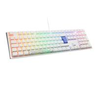 Ducky One 3 Classic Pure White Gaming Tastatur, RGB LED - MX-Red