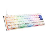 Ducky One 3 Classic Pure White Mini Gaming Tastatur, Clavier pour Ordinateur, RGB LED - MX-Brown