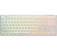 DUCKY One 3 Classic Pure White TKL Gaming Tastatur, RGB LED - MX-Speed-Silver