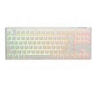 Ducky One 3 Classic Pure White TKL Gaming Tastatur RGB LED - MX-Red clavier Jouer USB Allemand Blanc