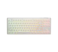DUCKY One 3 Classic Pure White TKL Gaming Tastatur, RGB LED - MX-Speed-Silver (US)