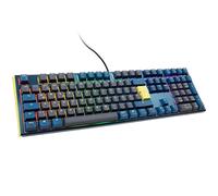 Ducky One 3 Daybreak - Clavier mécanique de Jeu au Format Standard avec Disposition Allemande et switchs Cherry MX Clear, remplaçables à Chaud (Prises Kailh) et éclairage RGB
