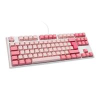 Ducky One 3 Gossamer TKL Pink Gaming Clavier - MX-Red, USB, 19 touches, AZERTY, RGB, Cherry MX Red, Compatible avec Windows, macOS, Linux