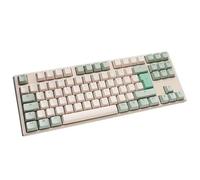 Ducky One 3 Matcha TKL - Clavier mécanique de Jeu au Format 80% avec Disposition Allemande et switchs Cherry MX Brown, remplaçables à Chaud (Prises Kailh)