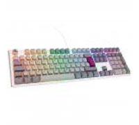 Ducky One 3 Mist Grey Gaming Tastatur, RGB LED - MX-Silent-Red