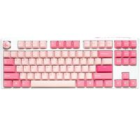 Ducky One 3 TKL Gossamer Pink clavier Jouer USB Allemand Rose, Blanc