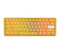 Ducky One 3 Yellow Gaming Tastatur RGB LED - MX-Clear US Clavier USB Anglais américain Jaune