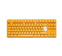 Ducky One 3 Yellow TKL - Clavier mécanique de Jeu au Format 80% avec Disposition Allemande et switchs Cherry MX Black, remplaçables à Chaud (Prises Kailh) et éclairage RGB