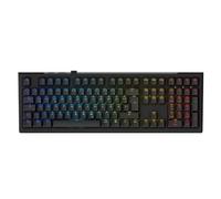 Ducky One X Clavier de jeu sans fil Noir - Full size, commutateurs inductifs, connectivité trimode (USB-C, 2,4 GHz, Bluetooth), déclenchement rapide, déclenchement réglable, RVB, clavier ISO allemand