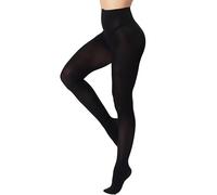 DUCMODA Collant Femme Taille Haute 80 denier Doux Semi Opaque Extensible noir xl-xxl