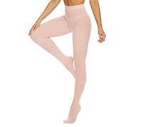 DUCMODA Collant Femme Taille Haute 80 denier Doux Semi Opaque Extensible rose s