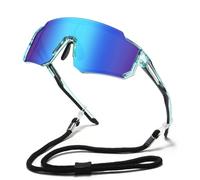 DUCO Lunettes de soleil polarisées pour la jeunesse et le sport - Pour le cyclisme, l'ombre, cadre léger, UV400 - Pour enfant, garçon et fille - Pour le baseball - Lunettes de soleil 8-16 ans DK310