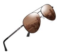 DUCO Nouveau Design Lunettes de soleil Classique Rétro Style Lunettes de Soleil Polarisées en Miroir Filtre Catégorie 3 CE 3025K
