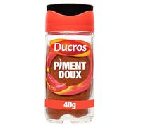 DUCROS - Assaisonnement Doux et Aromatique pour Vos Plats, Piment Doux en Flacon 40g - Le Lot De 4