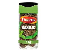 DUCROS - Basilic Aromatique Frais pour Rehausser Vos Plats, Saveur Intense en Flacon 11g - Le Lot De 4