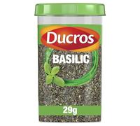 DUCROS - Basilic Séché | Saveur aromatique et fraîche | Idéal pour assaisonnement et cuisson | le flacon de 29g | LOT DE 4