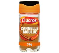 DUCROS - Cannelle Moulue | Saveur chaleureuse et onctueuse | Pour vos recettes gourmandes | le flacon de 39 g | LOT DE 4