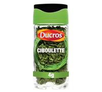 DUCROS - Ciboulette Fraîchement Aromatique pour Sublimer Vos Plats, Flacon Pratique 4g - Le Lot De 4