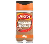 DUCROS - Épice Aromatique de Muscade Moulue, Saveur Intense et Authentique (Flacon 42g) - Le Lot De 4