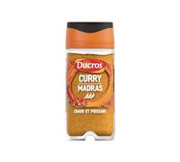 DUCROS - Épice Curry Madras Intense pour Relevé Vos Plats, Arôme Authentique (Flacon 45g) - Le Lot De 4