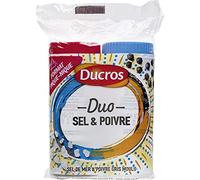 Ducros Lot de 2 tubes sel malin / poivre gris moulu - 68g - Les 2 pots de 68g