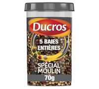 DUCROS - Mélange 5 Baies Doux pour Assaisonner avec Subtilité, Arômes Équilibrés (70g) - Le Lot De 3
