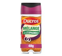DUCROS - Mélange d’Épices Espagnol pour Sublimer vos Plats, Saveurs Authentiques et Intenses (Flacon 52g) - Le Lot De 4