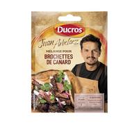DUCROS - Mélange pour Brochettes de Canard Juan Arbelaez, Assaisonnement à base de poivre noir, piment et ail 25 g
