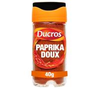 DUCROS - Paprika Doux aux Arômes Authentiques, Parfait pour Rehausser Vos Plats (Flacon 40g) - Le Lot De 4