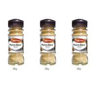 DUCROS - Poivres Herbes Epices -Poivres et sels - Poivre blanc moulu - 36 g - lot de 3