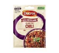 DUCROS Sachet Épices Pour Chili Mexicain - Préparation Rapide et Facile en 20g - Parfait pour les Plats Épicés ! - Lot De 4 - Vendu Par Lot