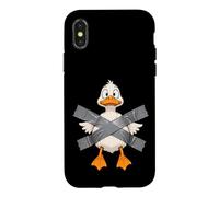 Duct Tape Funny Duck Tape Cartoon Animal Pun Coque pour iPhone X/XS