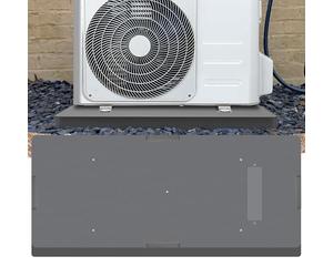 DuctlessAire - Tapis de condensateur pour pompe à chaleur sans conduit pour climatiseur - Base de montage au sol antidérapante pour unité CVC - Coussin d'unité de condensateur extérieur (45,7 x 96,5 x