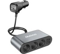 Dudao Chargeur USB de voiture 2 ports / Distributeur allume-cigare 3 ports Noir (R1Pro)
