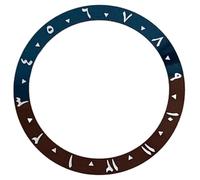 DUddTTW Lunette de Montre 38 mm, Insert de Lunette en céramique avec biseau gradué, Lunette de Montre-Bracelet, Boucle de Lunette avec Module extérieur SKX007(5 UK)