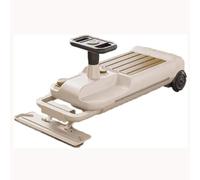 DUddTTW Voiture électrique à Bascule silencieuse, draisienne avec Musique, Fonction autonettoyante for Les sols, à partir de 3 Ans.(Khaki)